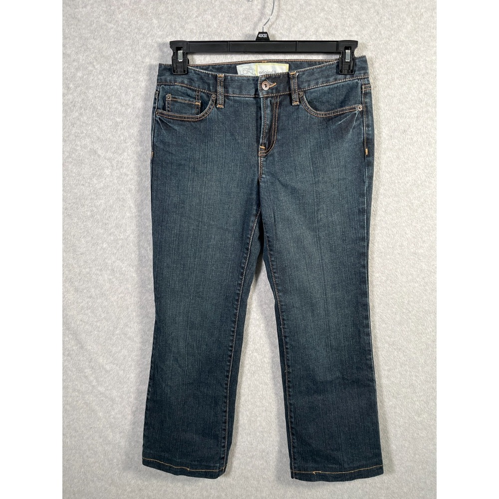 Ann Taylor Loft Jeans Womens 6P Blue Denim‎ Stretch Medium Wash Original Bootcut